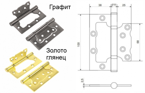 Петли (не врезные)