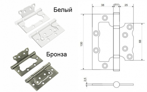 Петли (не врезные)